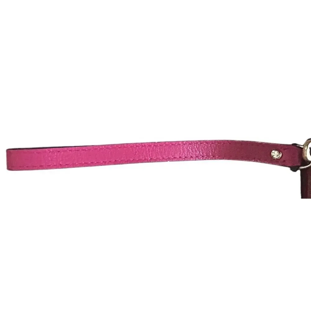 Kate Spade Layton Wellesley Leather Wallet Wristlet Hot Pink